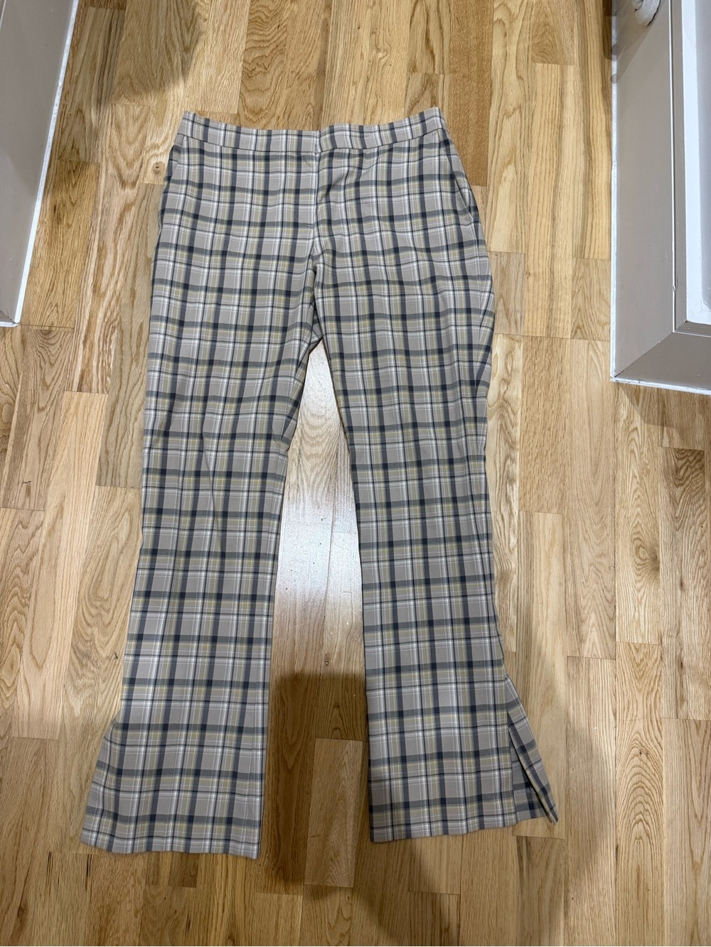 Zara Plaid Flare Pants
